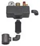 Vaillant Zubehörset mit Manometer, Druckregelventil und mehreren Rohrverbindungen. Enthält verschiedene Fittings und Adapter für die Installation.